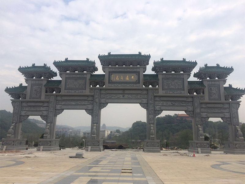 仿古五門牌坊