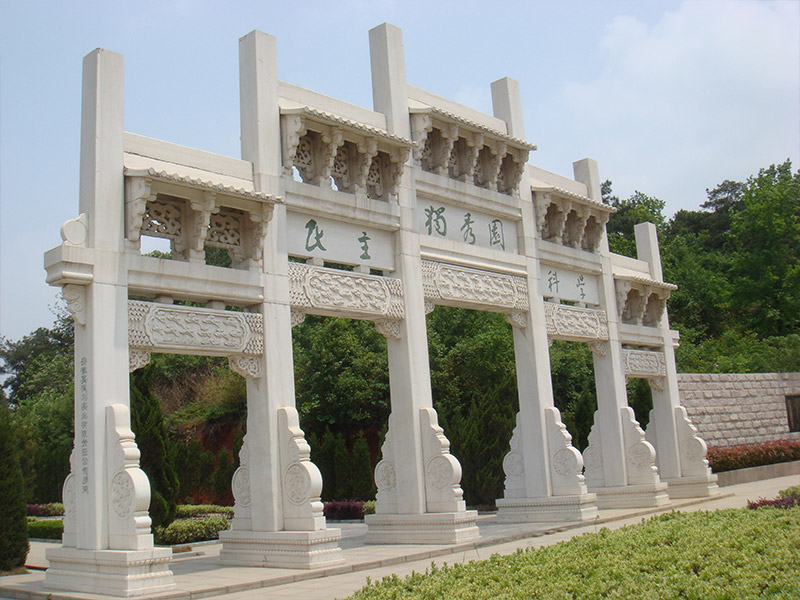 園林漢白玉五門石牌坊