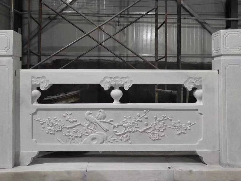 室內走廊漢白玉石欄桿